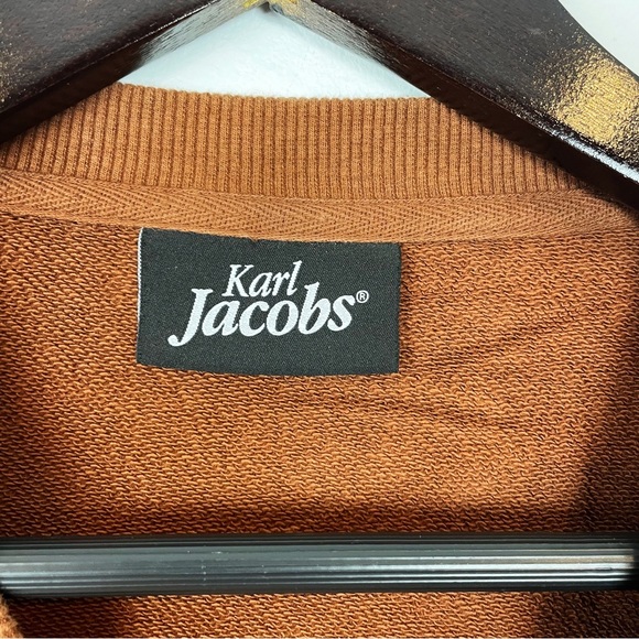 Karl Jacobs Logo Minimalist Crewneck Sweatshirt Size Large - Picture 4 of 9